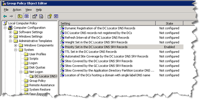 ds: properly changing the srv priority for your domain controllers...